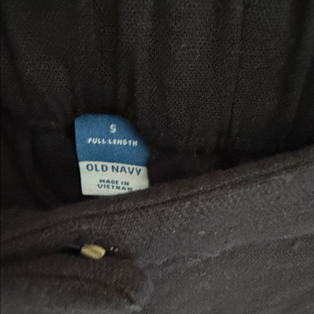 Old Navy Black Linen Pleated Wide Leg Trousers - Picture 2 of 6